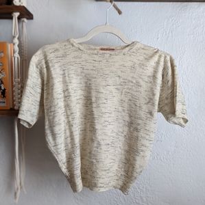Vintage 40s Knit Short Sleeve Sweater
